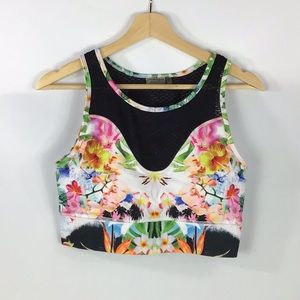 ❤️3/$25❤️Nanette Lepore Tropical Print Sports Bra